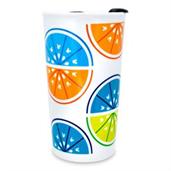 Disney 10oz Ceramic Travel Mug | Mickey Fruit Slices
