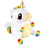 Glitter Galaxy 12-Inch Rainbow White UniCow Collectible Plush