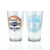 Star Wars Pint Glass Set | Lando's Lounge & Jedi Gym Pint Glasses | Set Of 2