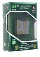 Hanayama Level 3 Cast Metal Brain Teaser Puzzle - Coil
