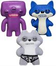 Fuggler 2.5 Inch Figure 3-Pack | Blue/White, Dark Purple, Gray/White