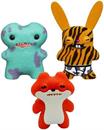 Fuggler 2.5 Inch Figure 3-Pack | Brown/White, Turquoise, Tiger Print