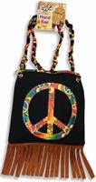 60's 70's Hippie Peace Sign Costume HandBag Purse
