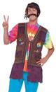 60's 70's Fringed Hippie Male Costume Vest Adult